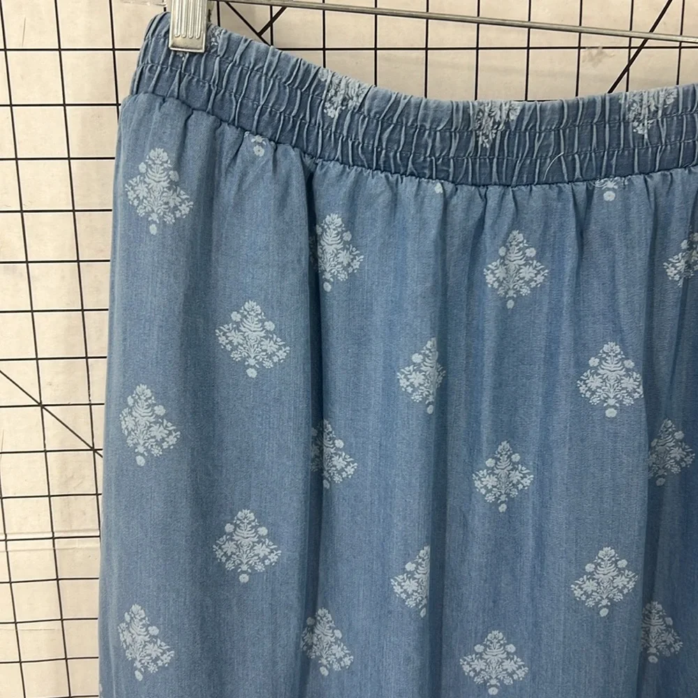 Sonoma Goods For Life x Lauren Lane Pull-On Tiered Skirt L - Picture 3 of 8